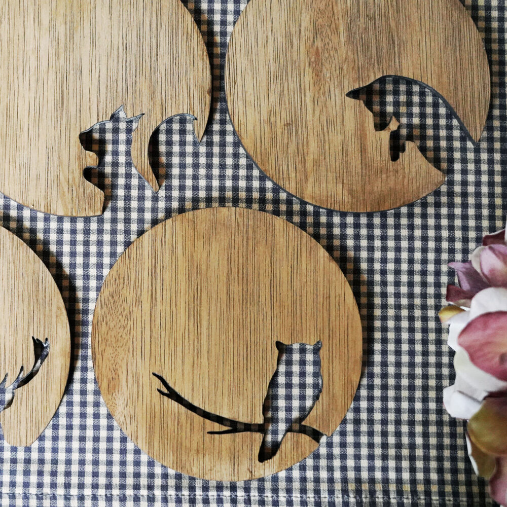Fall-animal-coasters-03 Forest Animal Coasters