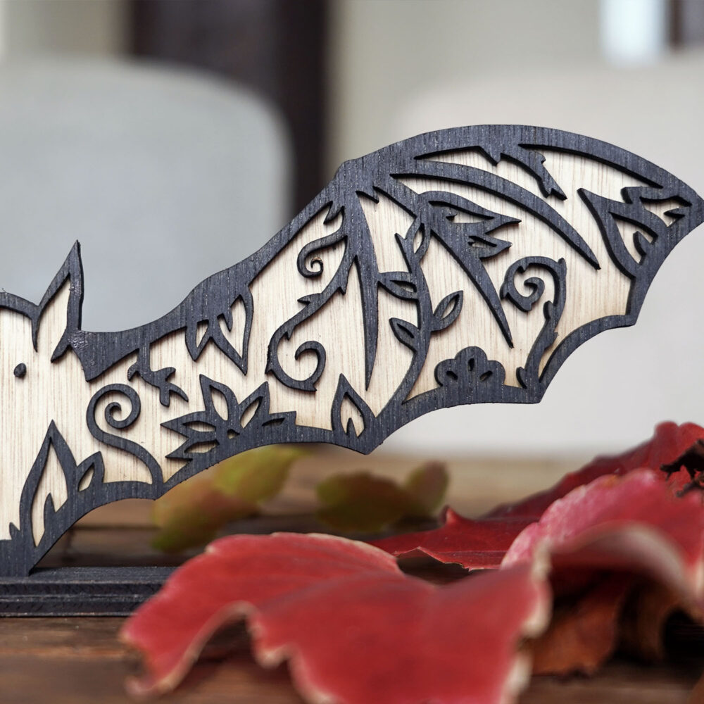 Spooky Bat Stand Decor for Halloween