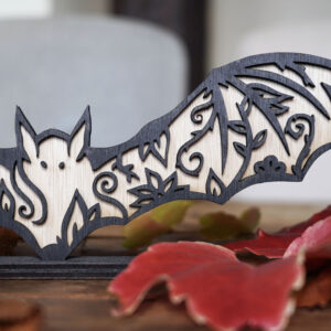 Spooky Bat Stand Decor for Halloween