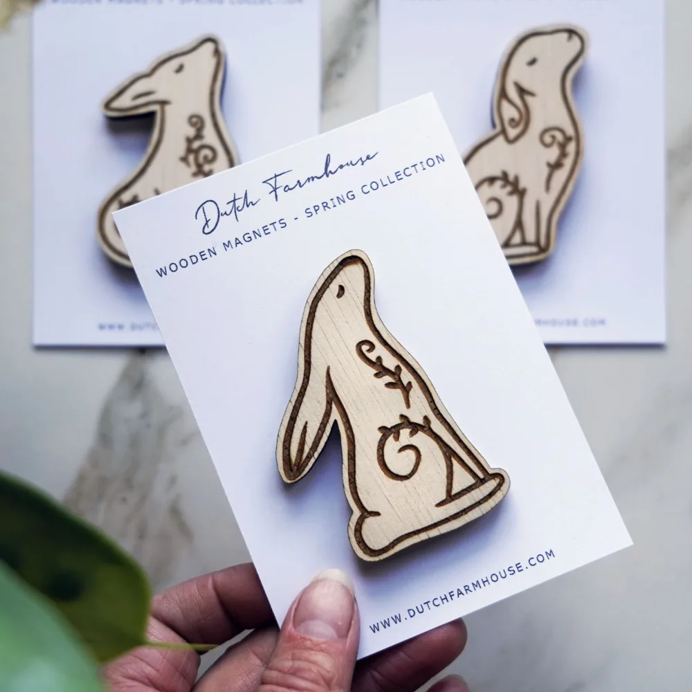 Wooden Spring Magnets