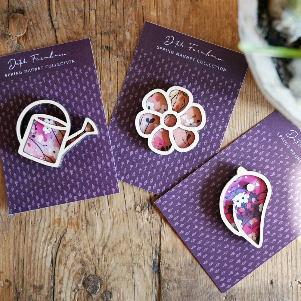 Wooden Spring Magnets