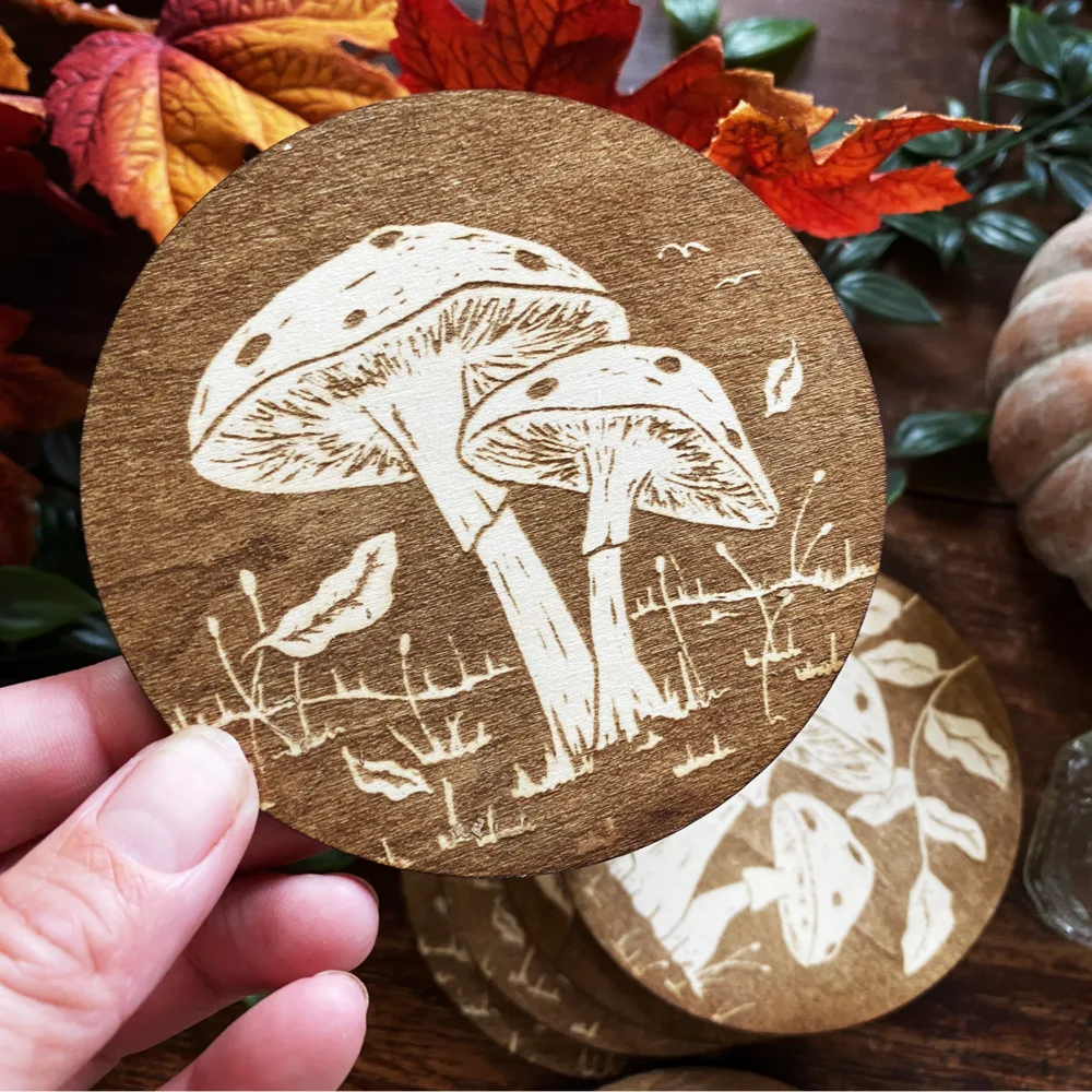 Mushroom Coasters - Set of 6
